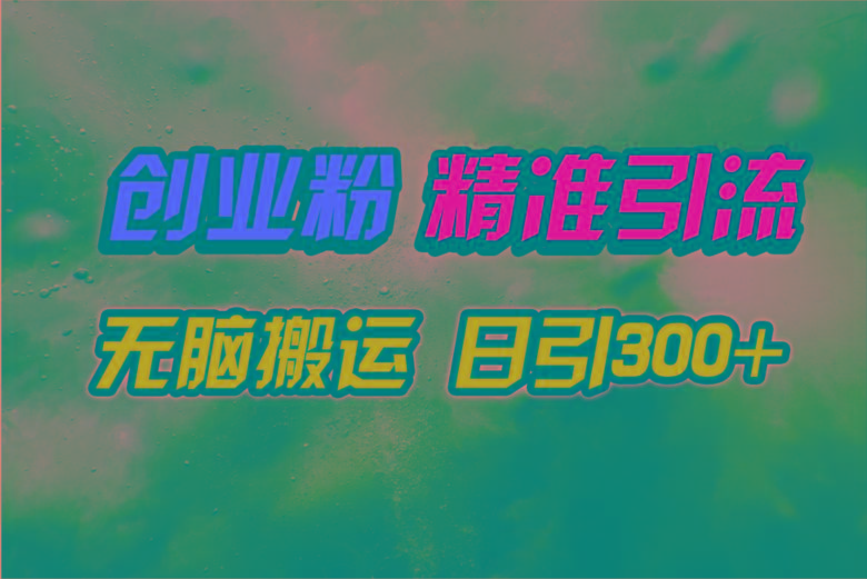 (9875期)视频号纯搬运日引300+创业粉教程！-云网创