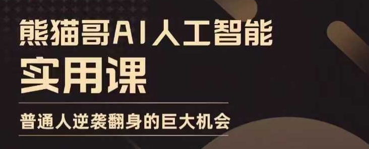 AI人工智能实用课，实在实用实战，普通人逆袭翻身的巨大机会-云网创