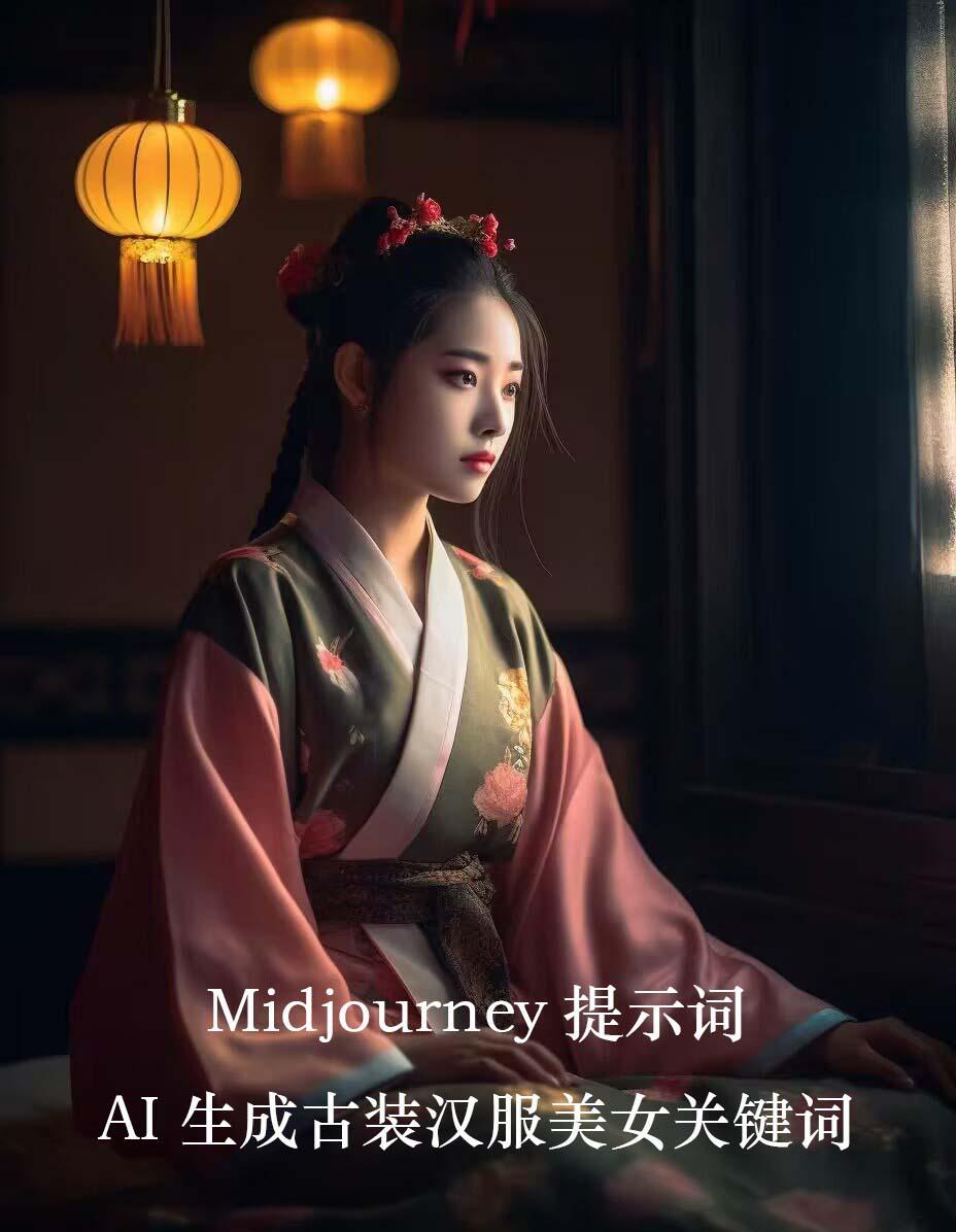 Midjourney关键词-AI生成中国风古装汉服美女人像提示关键词-云网创