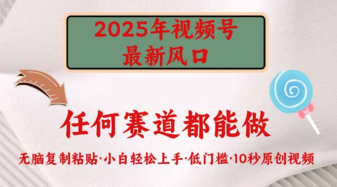 2025年视频号新风口，低门槛只需要无脑执行-云网创