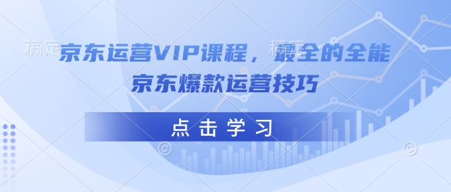 京东运营VIP课程,最全的全能京东爆款运营技巧-云网创