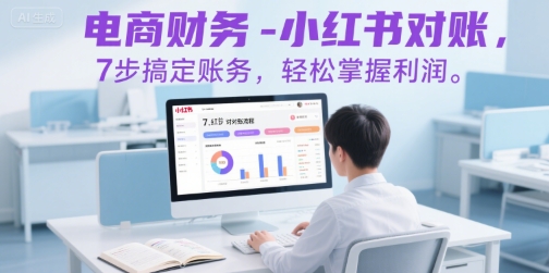 电商财务-小红书对账，7步搞定账务，轻松掌握利润-云网创