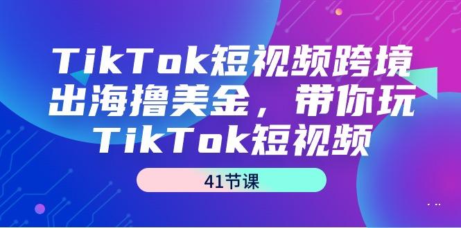 TikTok短视频跨境出海撸美金，带你玩TikTok短视频(41节课)-云网创