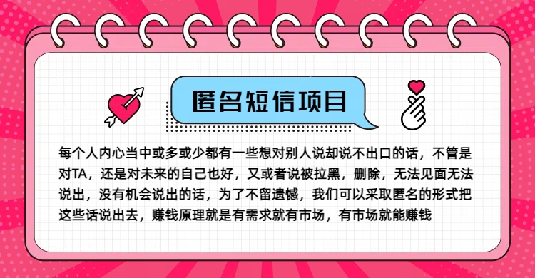 冷门小众赚钱项目，匿名短信，玩转信息差，月入五位数【揭秘】-云网创
