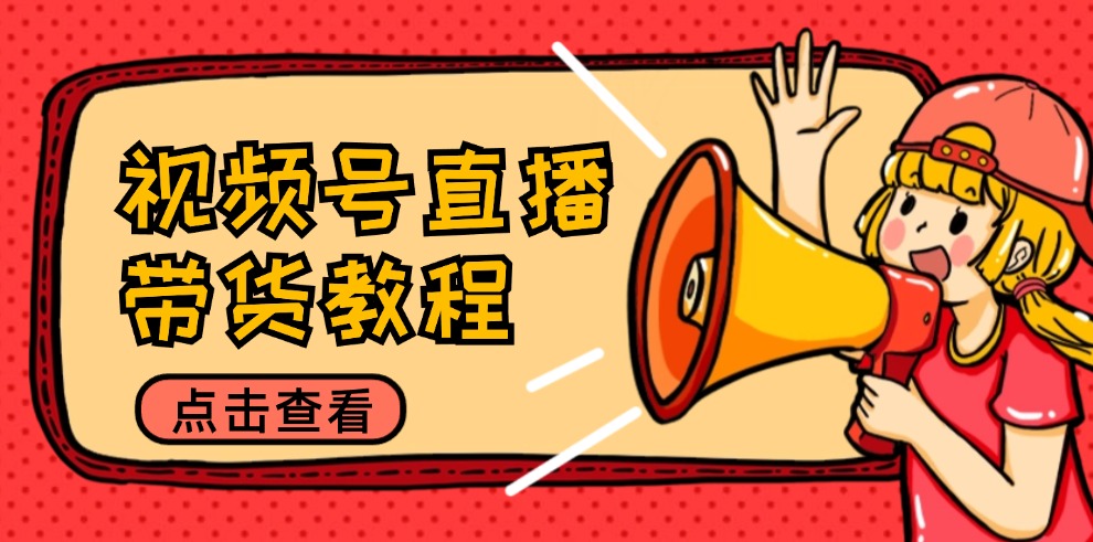 视频号直播带货教程:选品思路与话术拆解/掌握多种带货套路/提升直播效果-云网创
