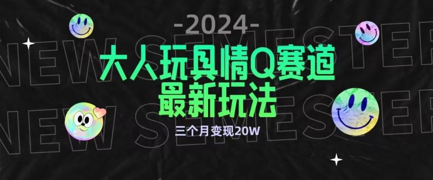 全新大人玩具情Q赛道合规新玩法，公转私域不封号流量多渠道变现，三个月变现20W【揭秘】-云网创