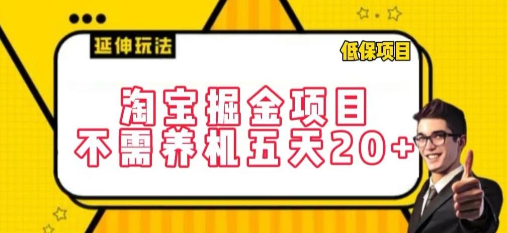 淘宝掘金项目，不需养机，五天20+，每天只需要花三四个小时【揭秘】-云网创