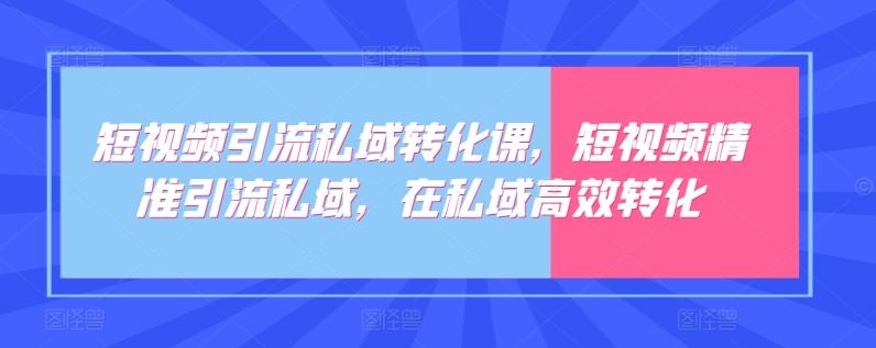 短视频引流私域转化课，短视频精准引流私域，在私域高效转化-云网创