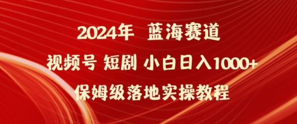 2024年视频号短剧新玩法小白日入1000+保姆级落地实操教程【揭秘】-云网创