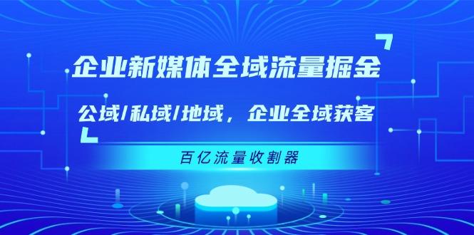 企业 新媒体 全域流量掘金：公域/私域/地域 企业全域获客 百亿流量 收割器-云网创